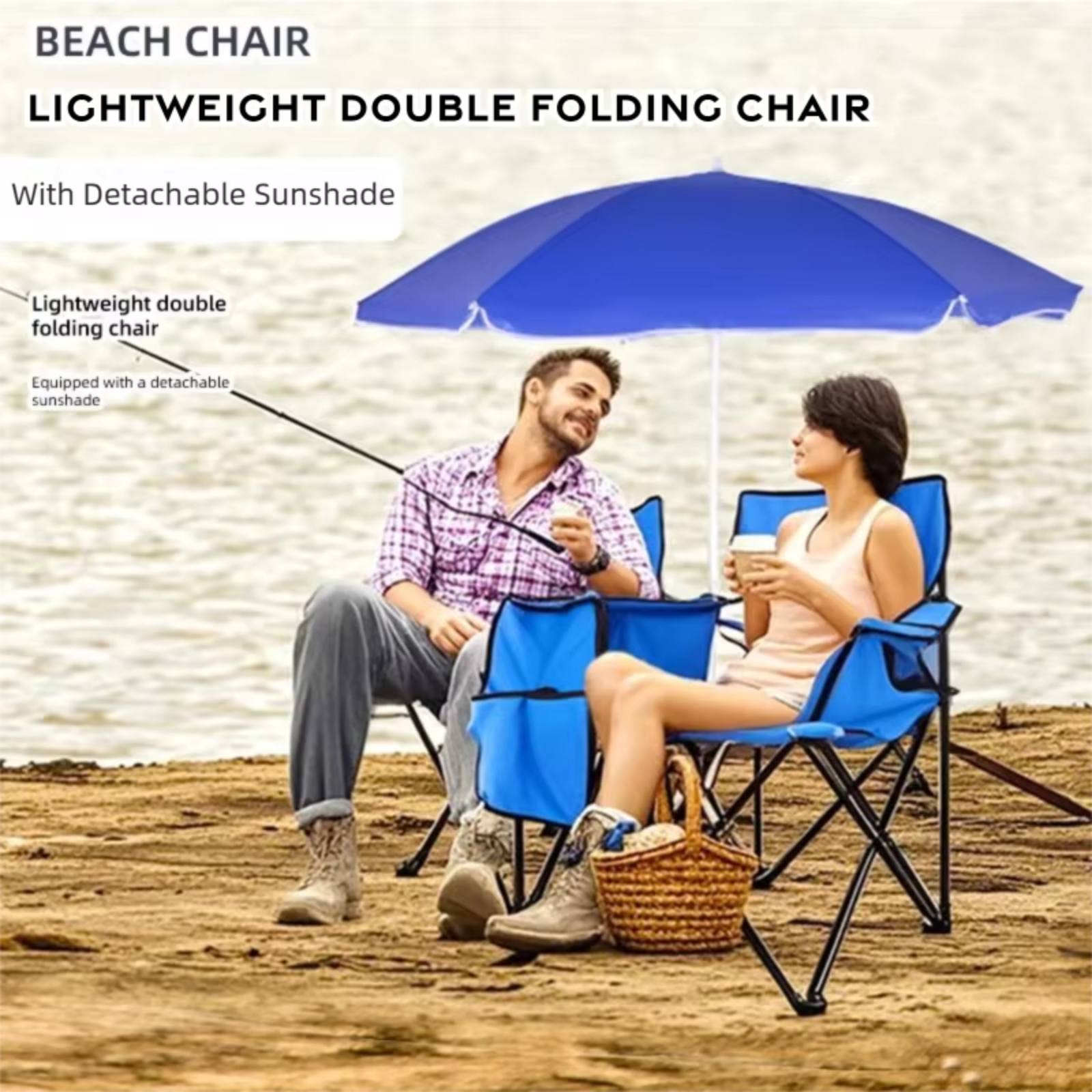 Outdoor Furniture Fabric Waterproof - Double Folding Camping Chair Foldable Double