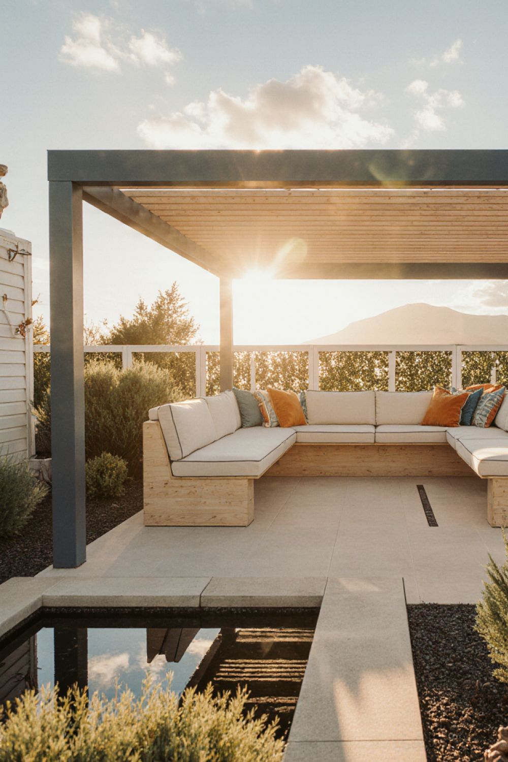 Exterior Carport Pavilion Louv - Outdoor Furniture Gazebo ulasan dan harga