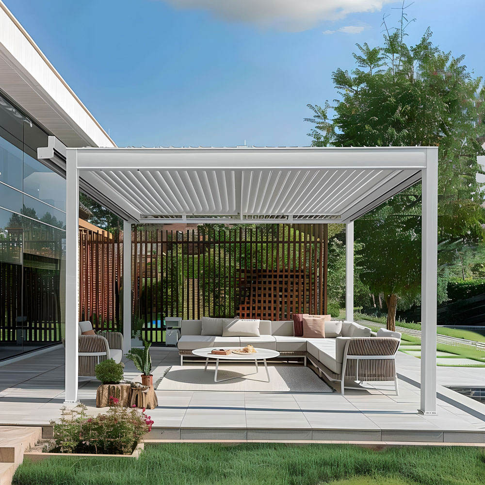Exterior Carport Pavilion Louv - Outdoor Furniture Gazebo ulasan dan harga