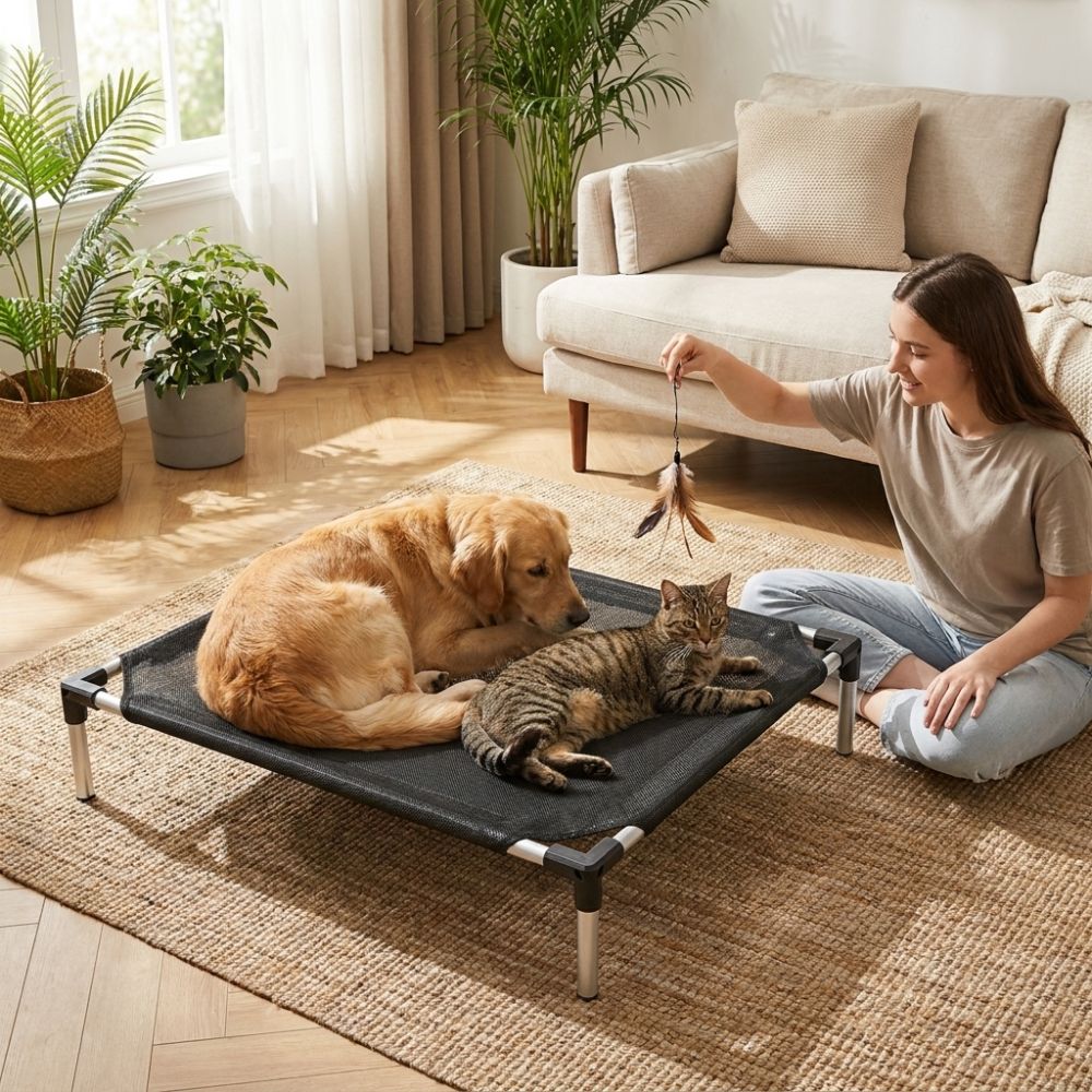 Breathable Mesh Elevated Dog B - Outdoor Rug Waterproof ulasan dan harga