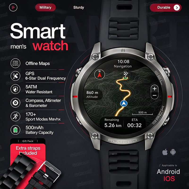 NEW Rugged Military GPS Offlin - Outdoor Rug Waterproof ulasan dan harga
