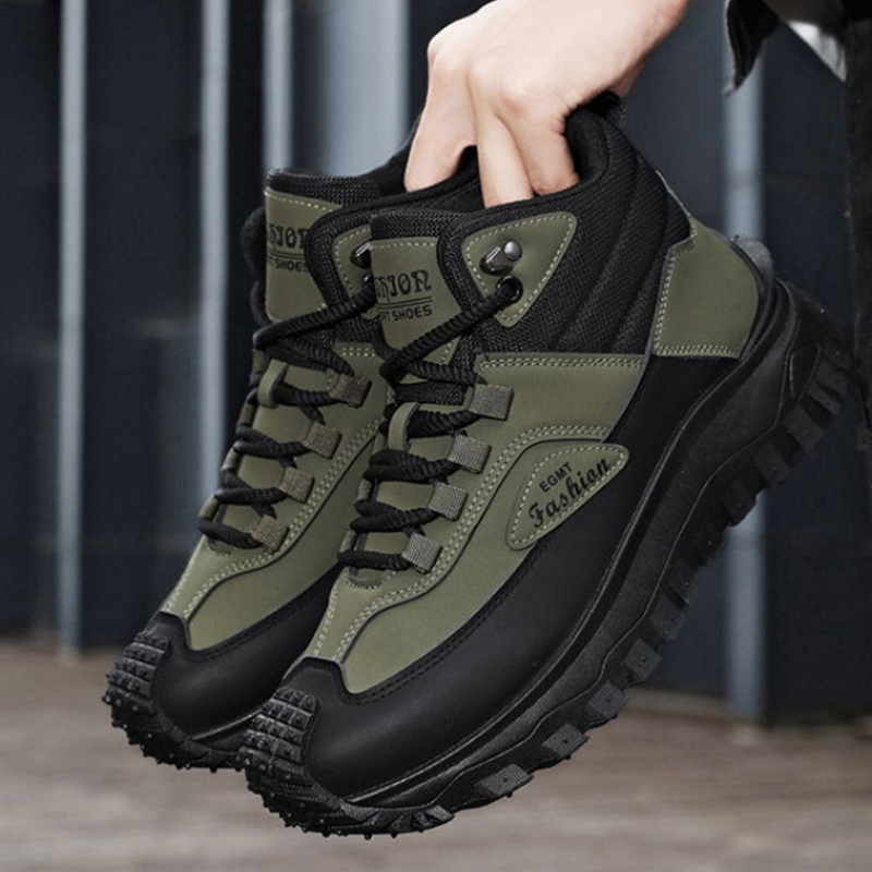 Men'S Black And White Mid Top  - Outdoor Rug Waterproof ulasan dan harga