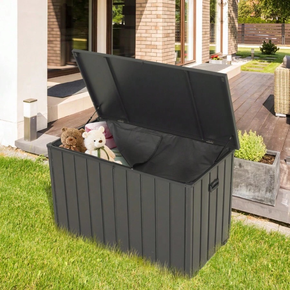 100 Gallon Outdoor Metal Stora - Outdoor Furniture Fabric Waterproof ulasan dan harga