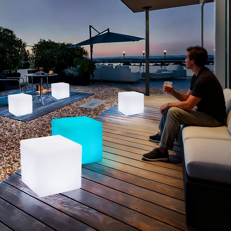 UV Resistant Recyclable PE LED - Outdoor Furniture Recycled Plastic ulasan dan harga