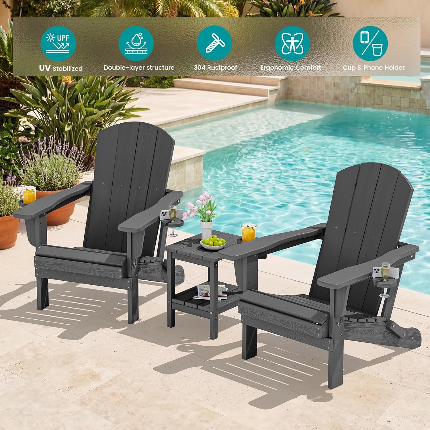 Outdoor Folding Chairs Set Of  - Outdoor Furniture Set With Fire Pit ulasan dan harga